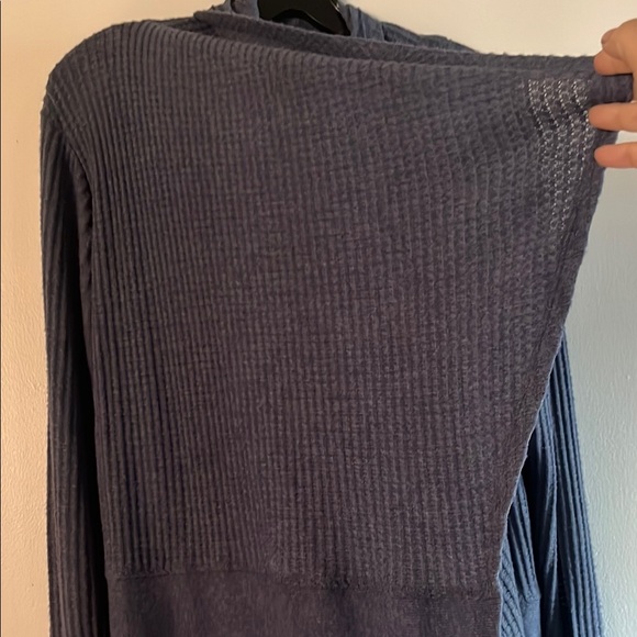 Harmony Balance Women's Blue Open Front Cardigan - Picture 4 of 6